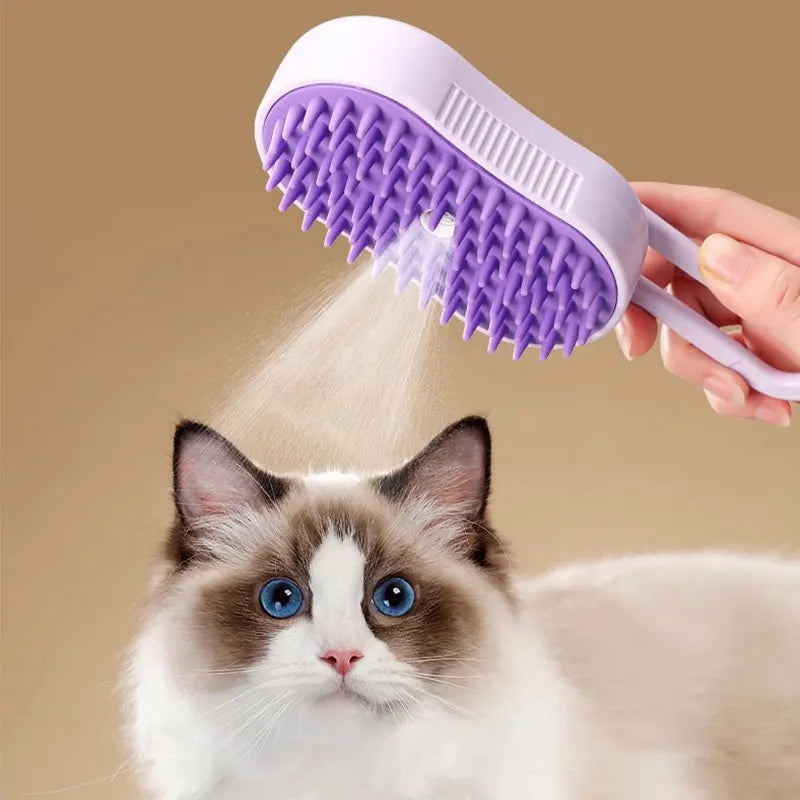 Pet Steam Grooming Brush