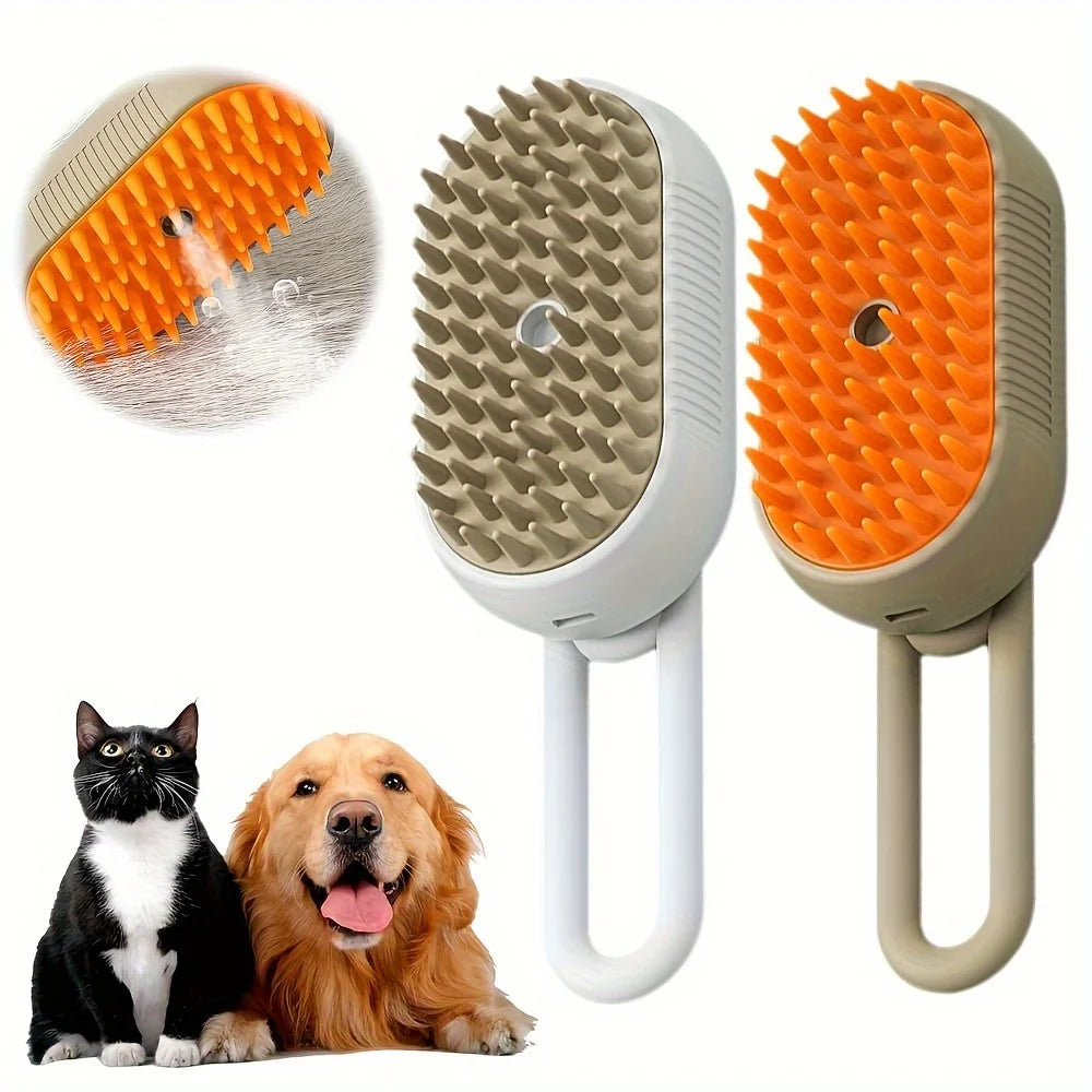 Pet Steam Grooming Brush