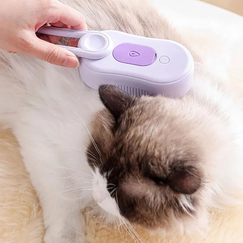 Pet Steam Grooming Brush